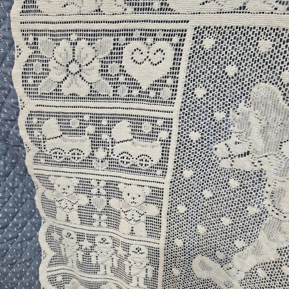 Vintage lace rocking horse quilt
